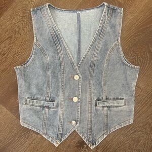 NWOT Denim Vest